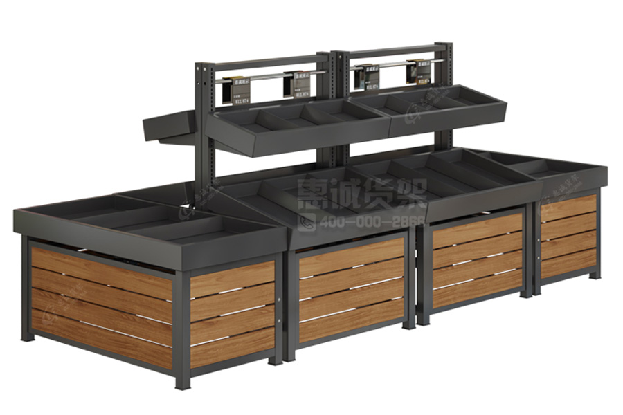 New style Supermarket Fruit and Vegetable Display Rack